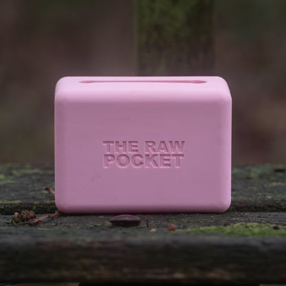 Pink (Blush) silicone dog training pouch  from Raw Canine Equipment