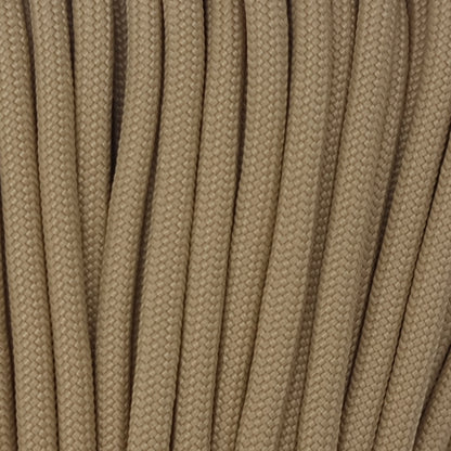 Close up of paracord 550 type 3 in Stone Colour