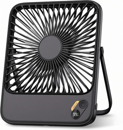 Rechargeable slimline dog crate fan